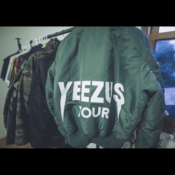 Rare Yeezus Tour Alpha Industries Bomber Jacket - Picture 1 of 8